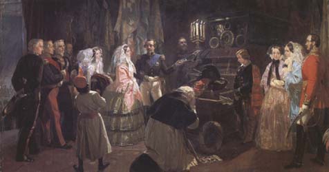 Queen Victoria at the Tomb of Napoleon (mk25)